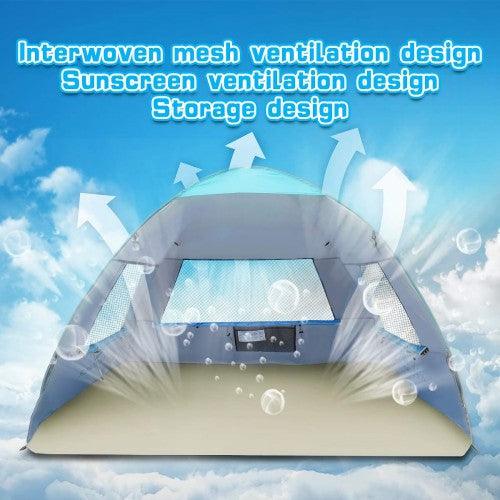 Pop Up Beach Tent, UV Protection Portable Lightweight Foldable Indoor Outdoor Tent for 2-3 Persons - Toytexx Pop Up Beach Tent, UV Protection Portable Lightweight Foldable Indoor Outdoor Tent for 2-3 Persons - Toytexx
